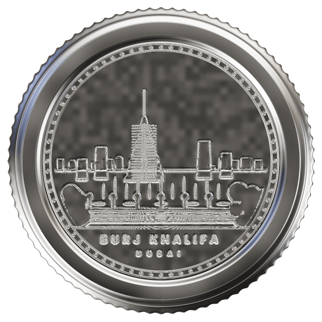 Burj Khalifa monument coin