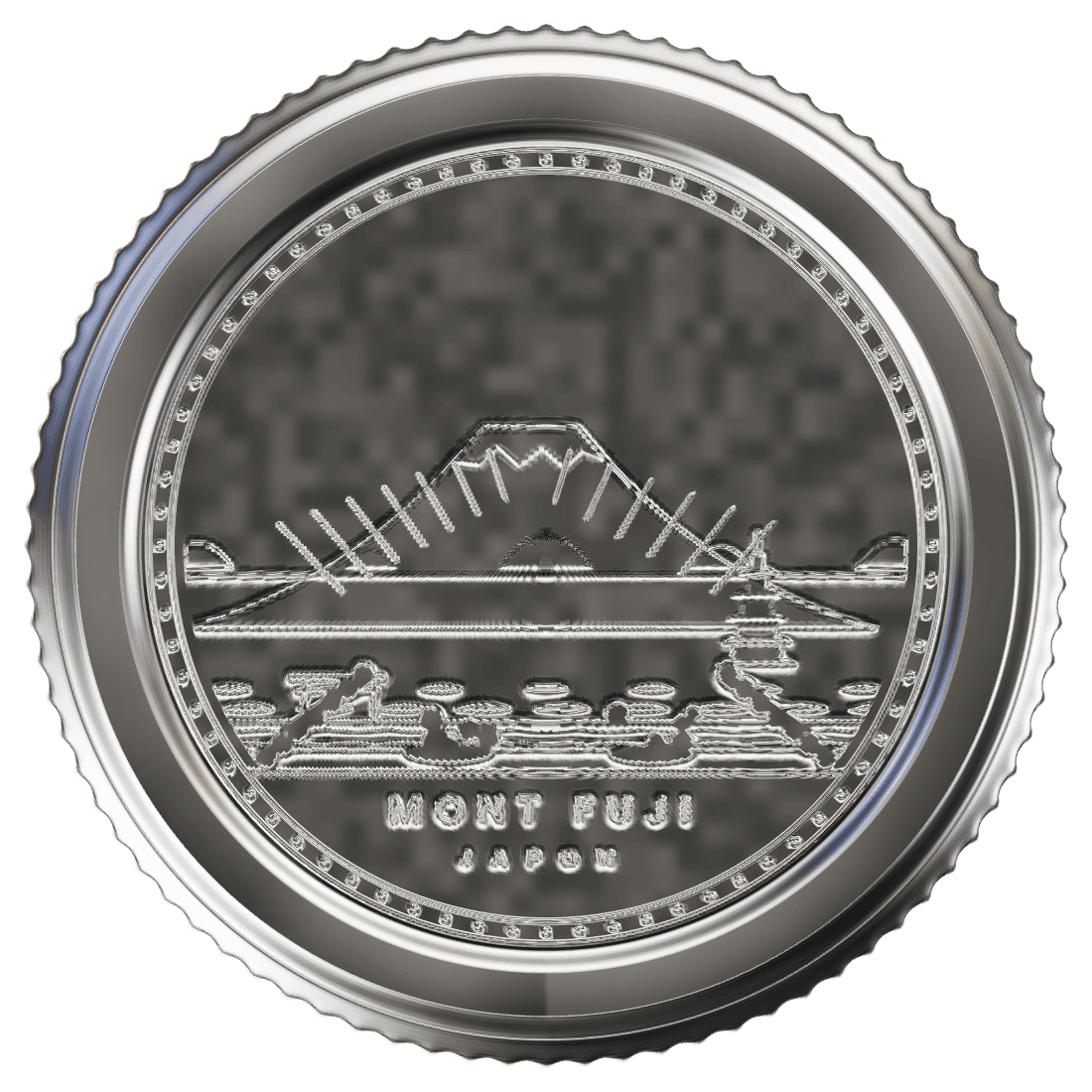 Mont Fuji monument coin