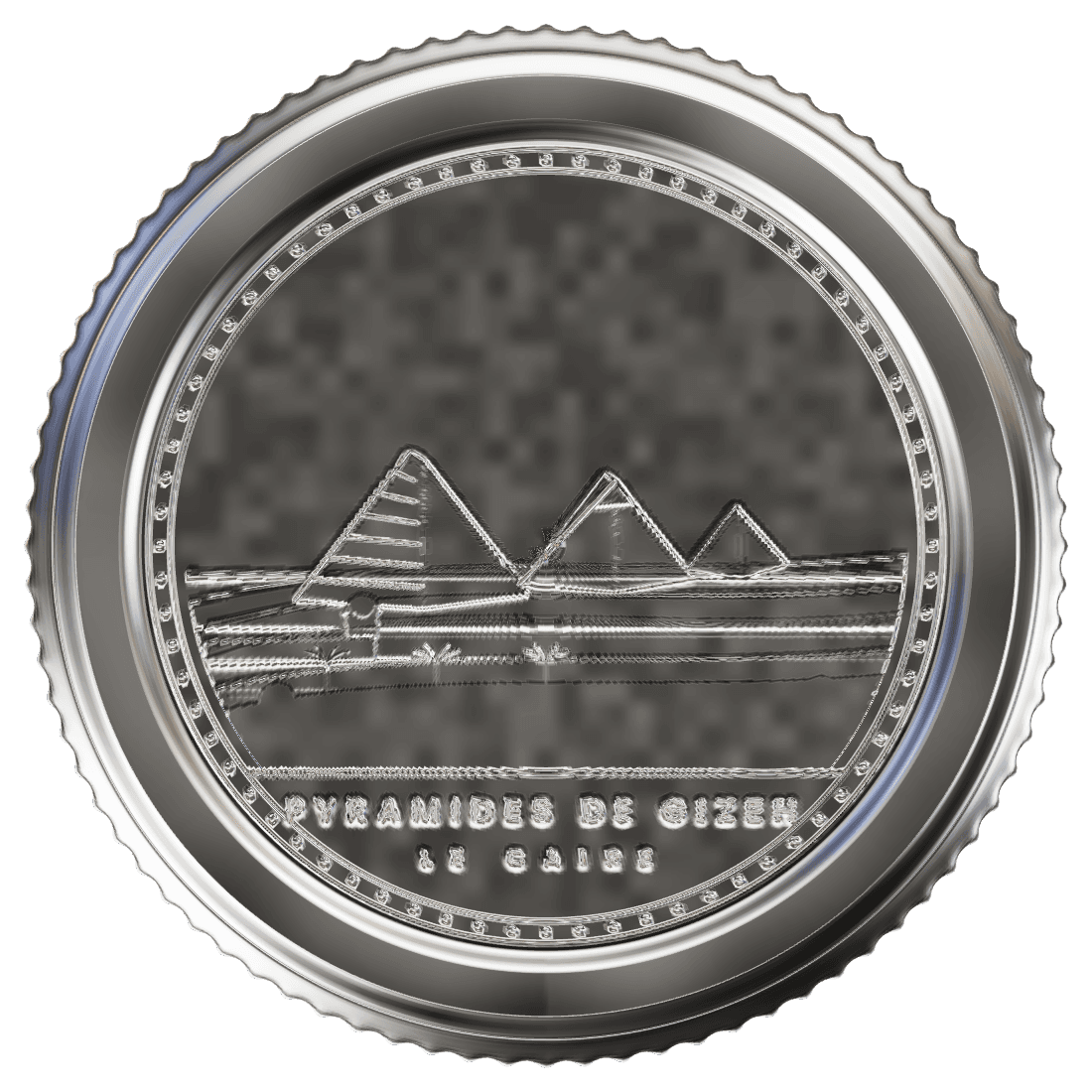 Pyramides de Gizeh monument coin