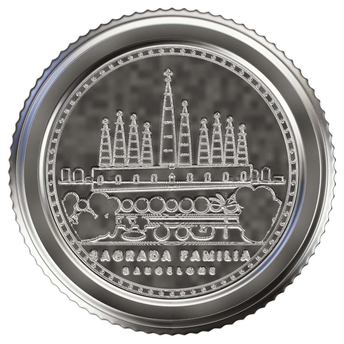 Sagrada Família monument coin